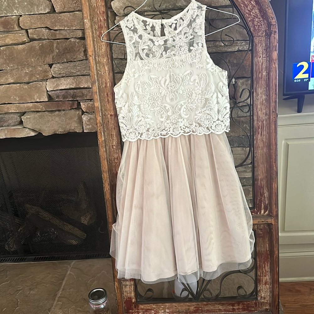 Beautiful cream and champagne dress